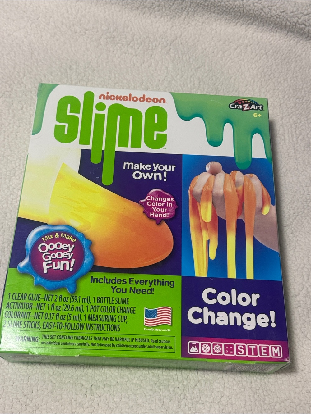 Nickelodeon Slime Color Change Kit - Green and Yellow